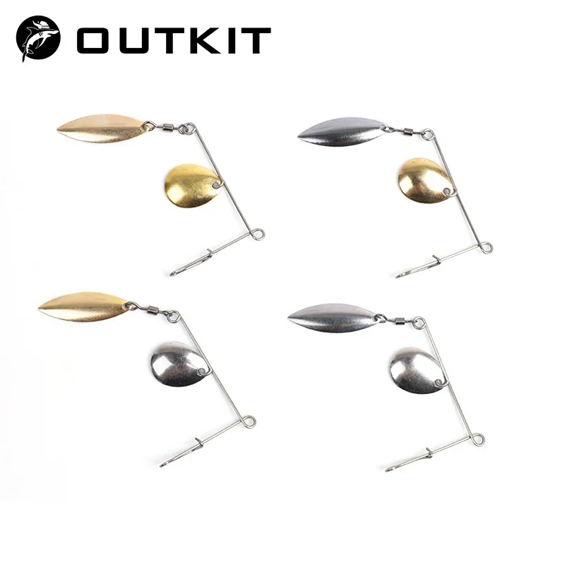 OUTKIT Spinnerbait 2,5g – Señuelo giratorio para lubina