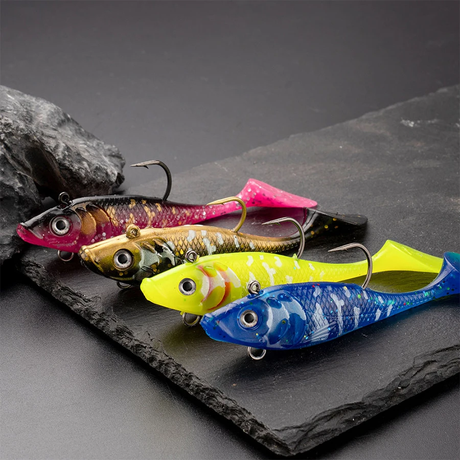 Swimbait T-Tail con spinner blade para lucio y trucha - imagen 3