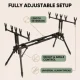 Hirisi RP160-5 Rod Pod de banco con soportes para cañas