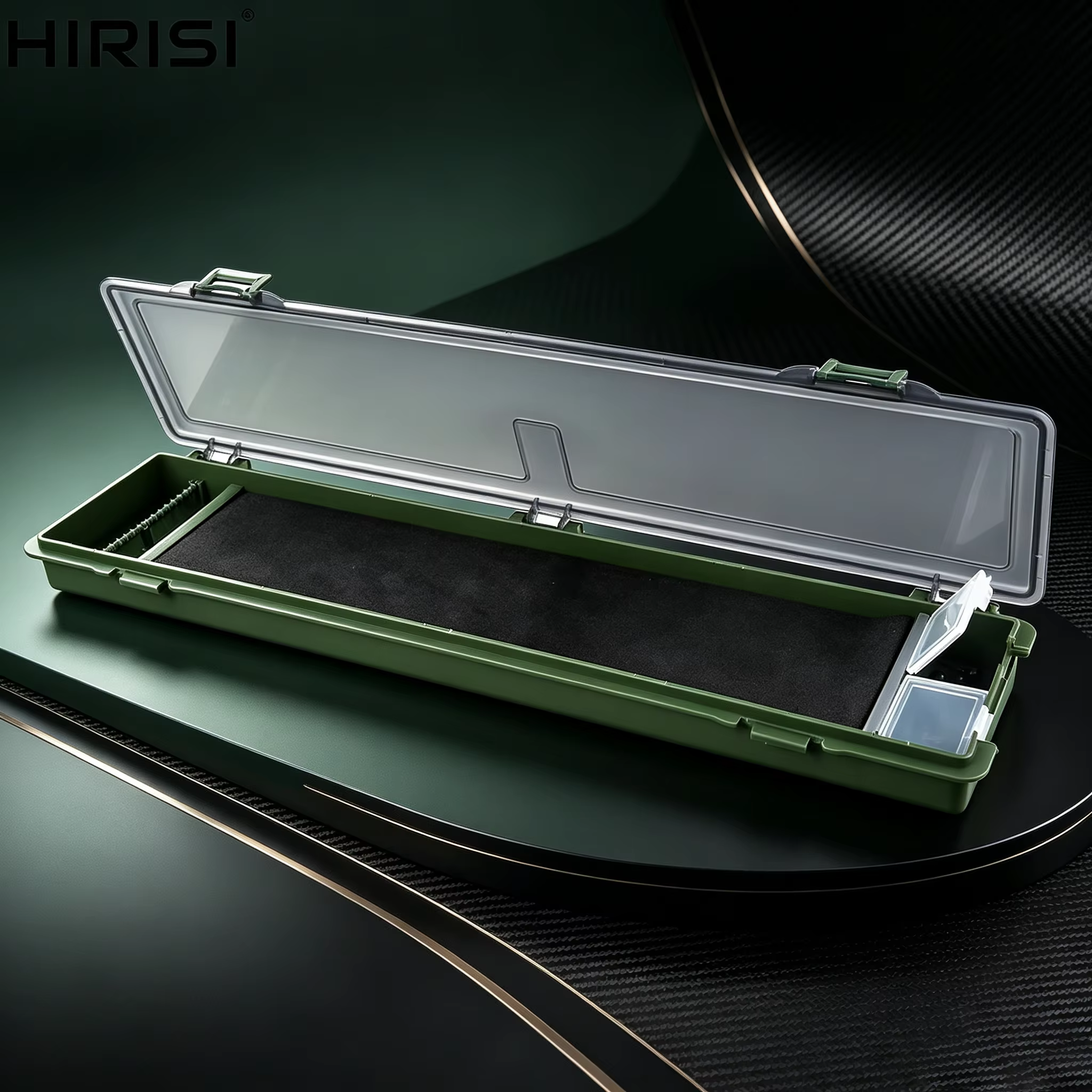 Caja de aparejos de carpa Hirisi de montaje con cabello rígida - imagen 3