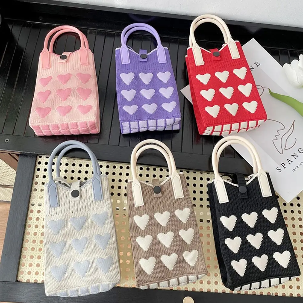 Sweet Love bolso de punto reutilizable gran capacidad para teléfono - imagen 5