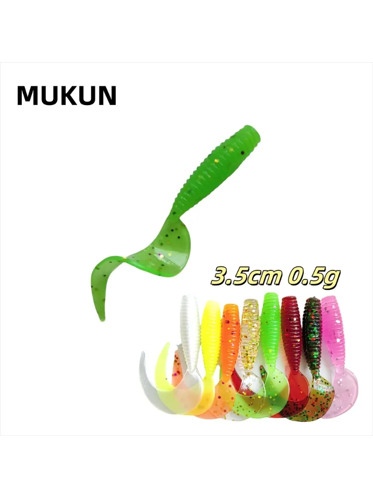 Señuelo suave tipo larva/gusano MUKUN