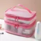 Bolsa organizadora de maquillaje de viaje de malla transparente - imagen 3