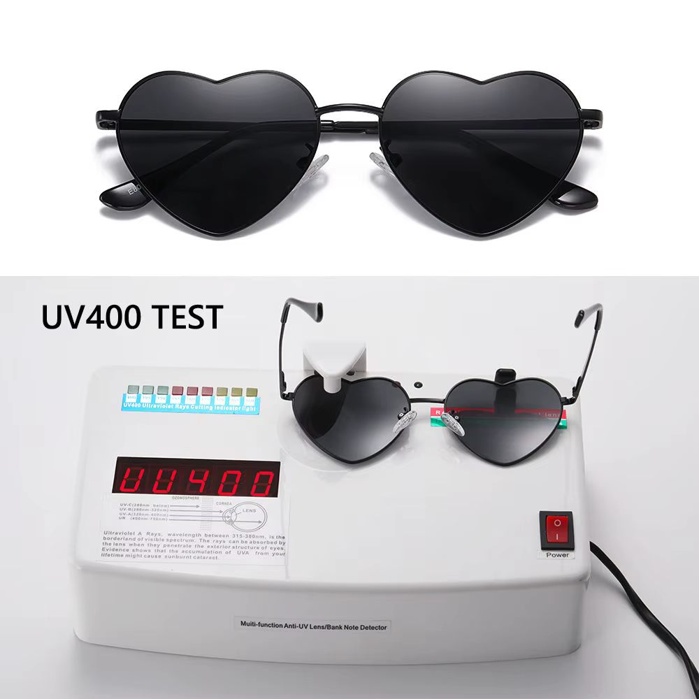 Gafas de sol polarizadas UV400 montura metálica corazón para pesca mujer - imagen 4