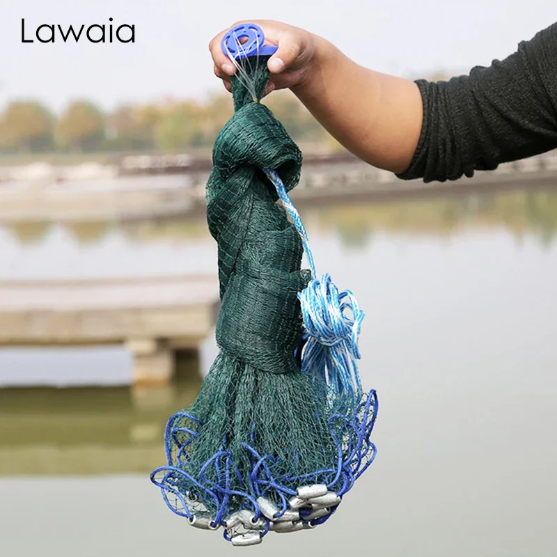 Lawaia red de aterrizaje multifilamento verde para pesca - imagen 3