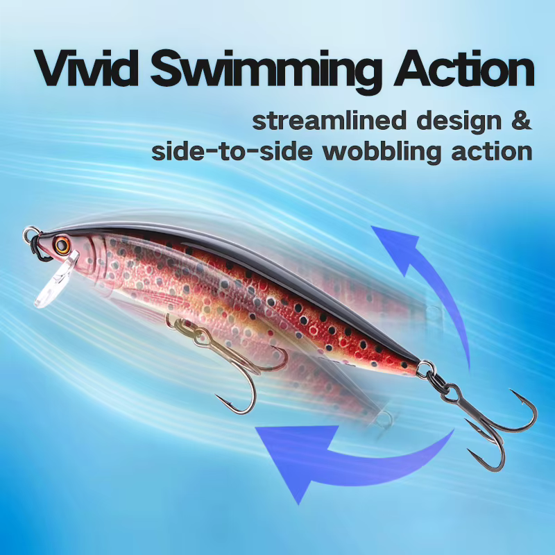 Señuelo Minob WeiHe 9.5cm – Hardbait de hundimiento rápido - imagen 4