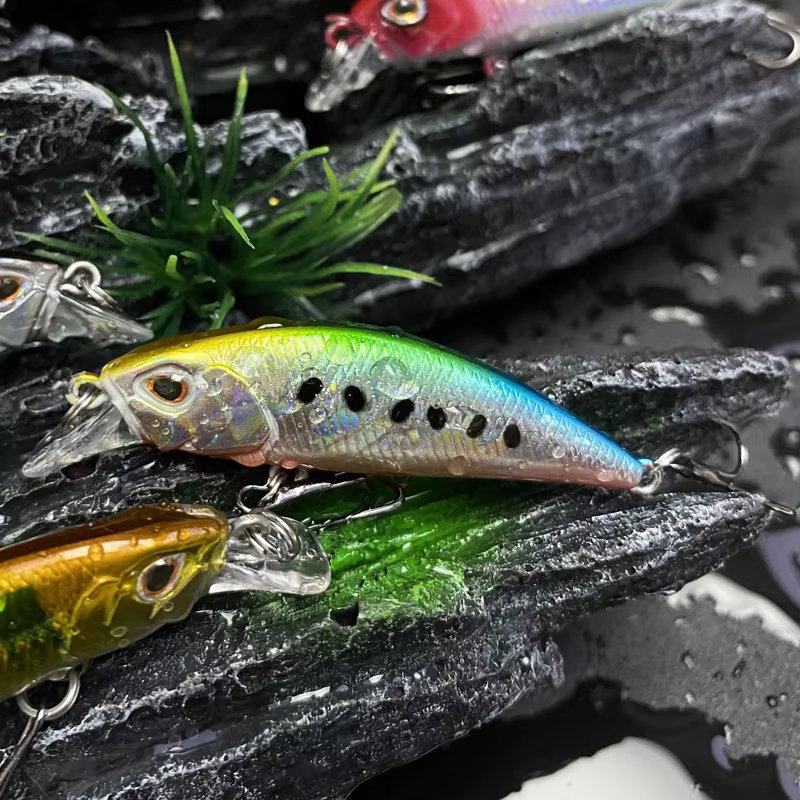 Jerkbait minnow hundido para perca y trucha, acción muy vibrante