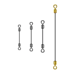 WATERBOY Giratorio Doble Premium – Conector Línea-Sublínea para pesca