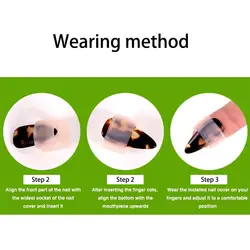 Protector de uñas de silicona para guzheng, práctica sin postizas