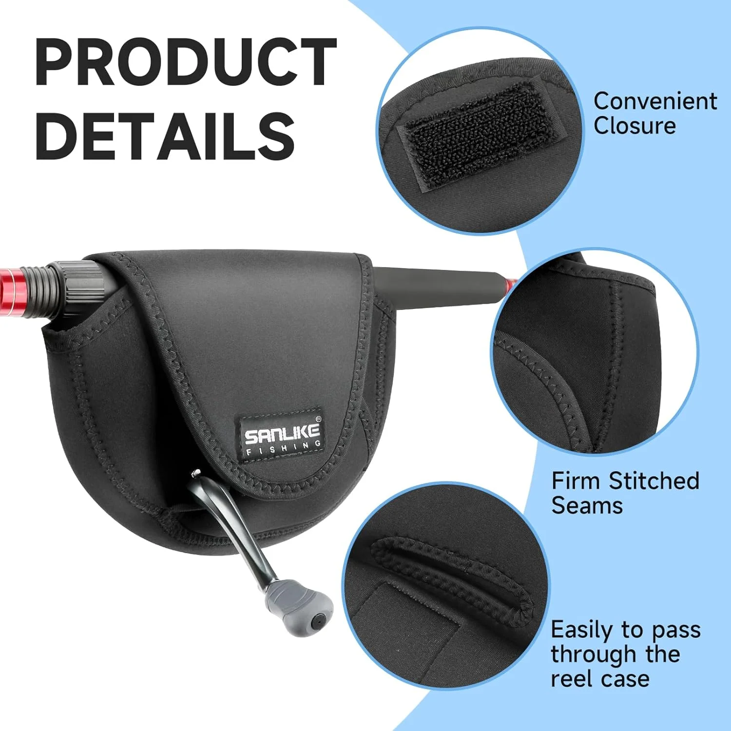 Funda para carrete giratorio SANLIKE – bolsa protectora