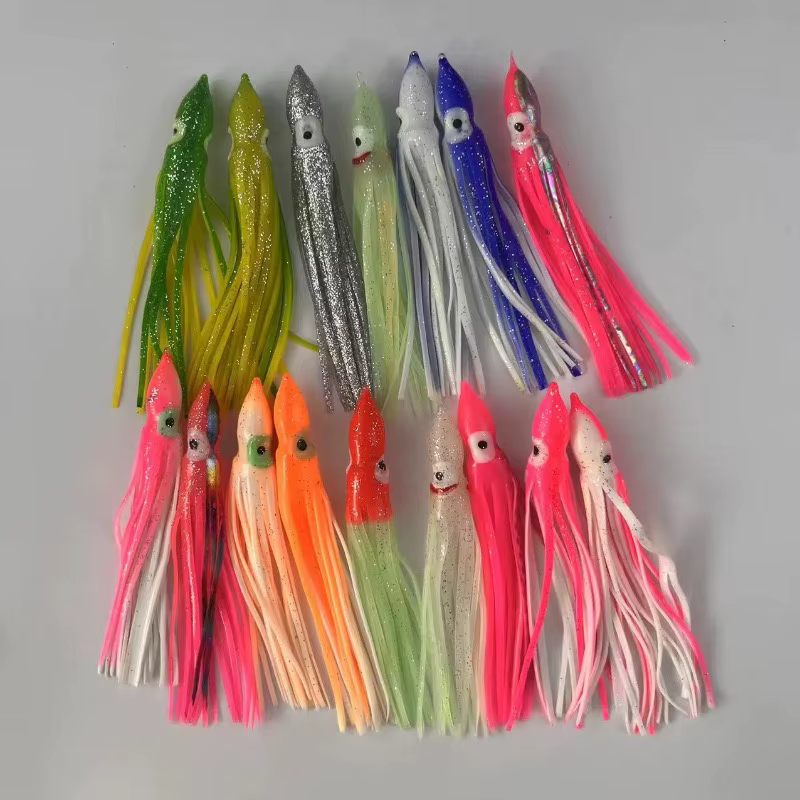 Señuelos Calamar Blandos Luminiscentes – Pulpo para Pesca en Mar - imagen 3