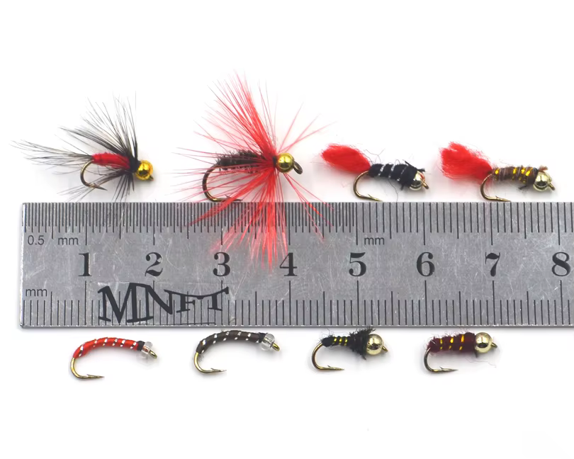 Kit de Moscas Artificiales MNFT 56 – Ninfas y Secas para Trucha y Lubina - imagen 5