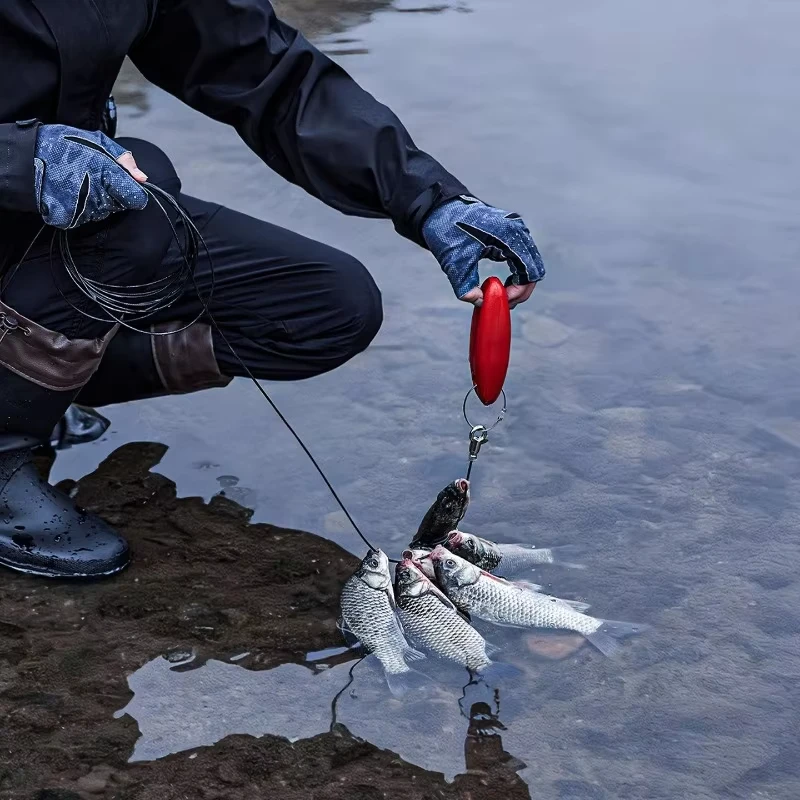 Cuerda antienredos con flotador y anzuelo portátil para pesca - imagen 5