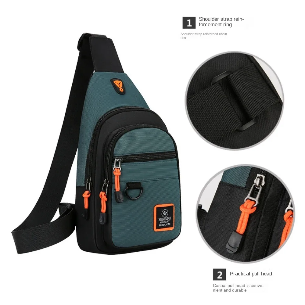 Bolso de pecho impermeable resistente para pesca y exteriores - imagen 2
