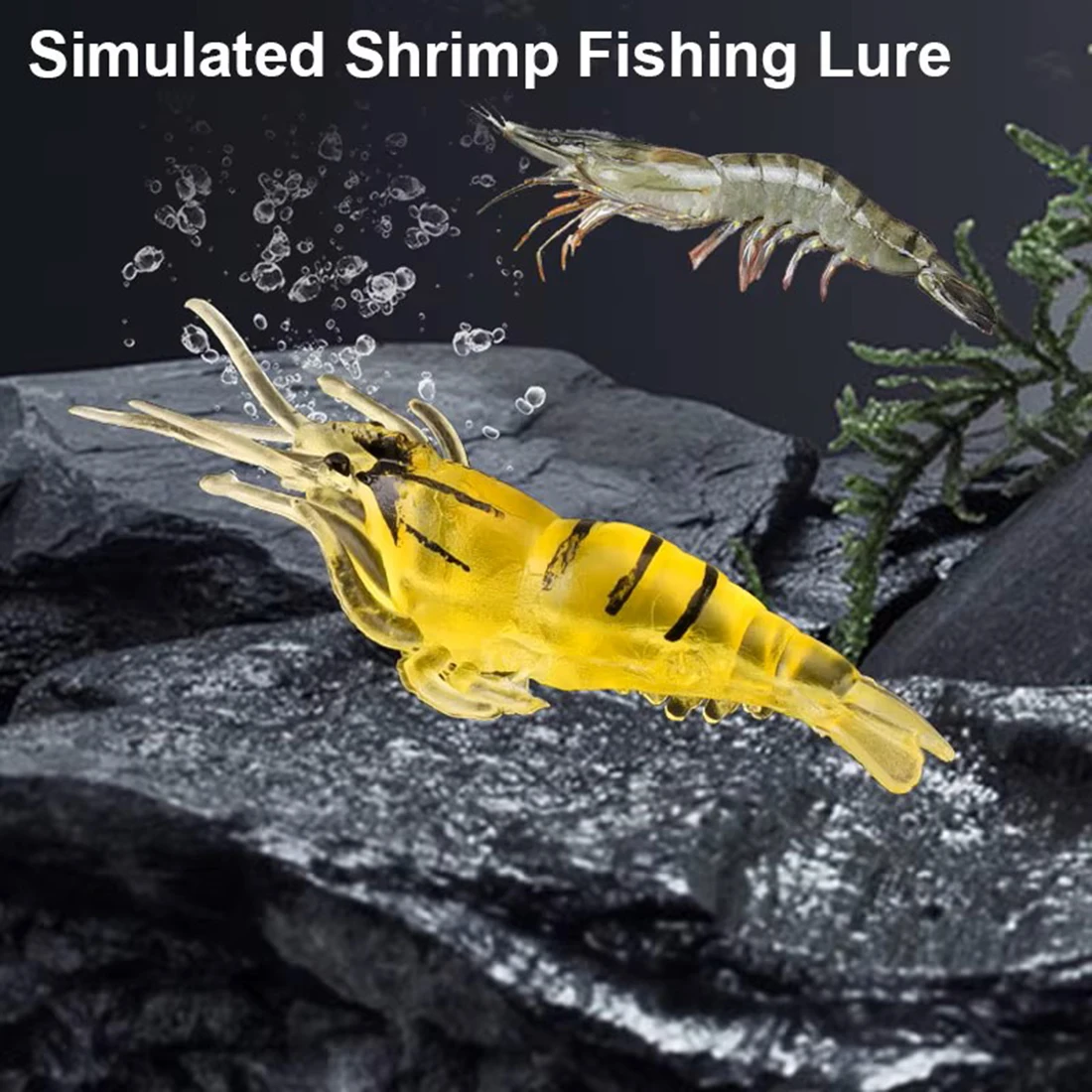 FishTrip Señuelo Camarón Suave Luminoso – Lubina Trucha Salmón - imagen 5