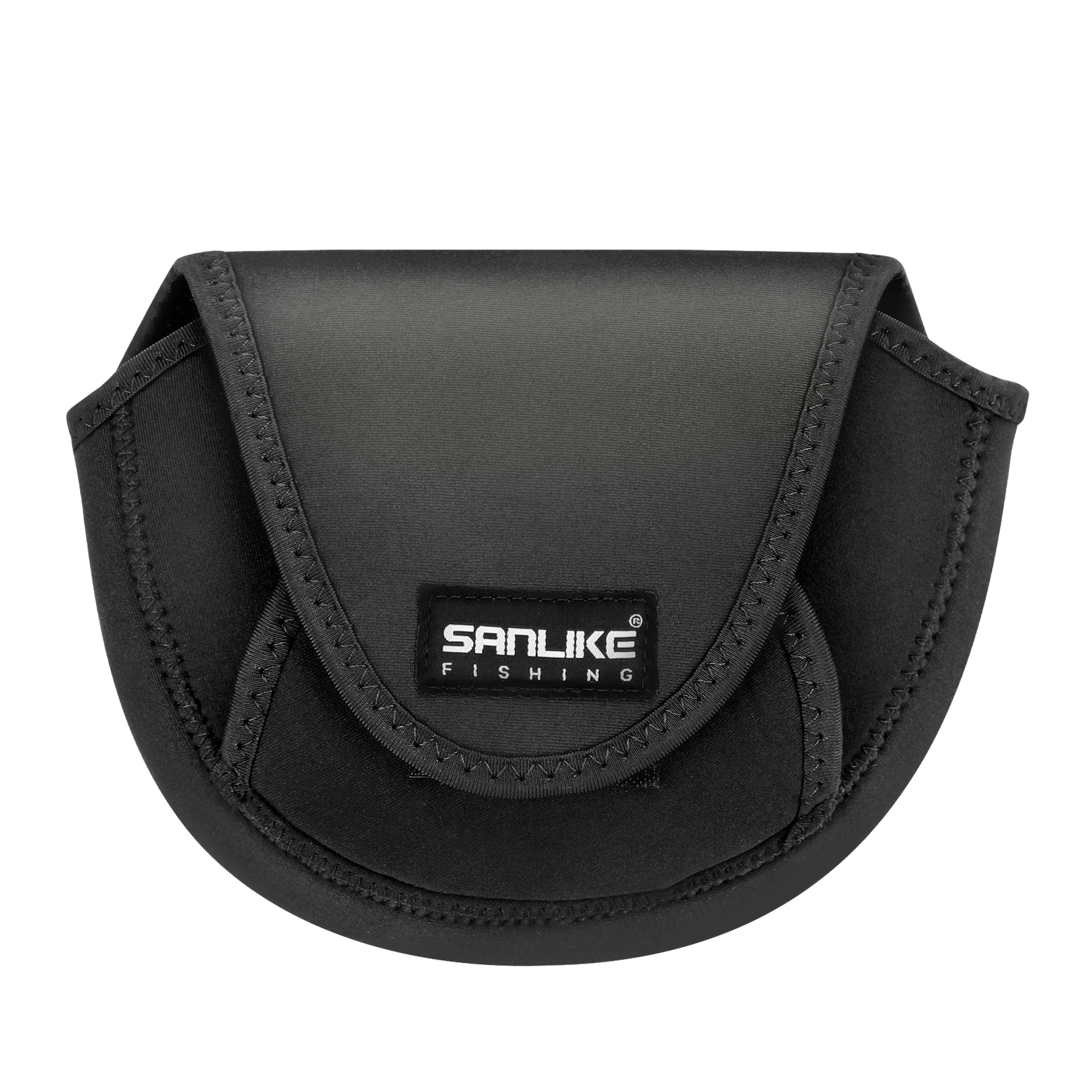 Funda protectora caña y carrete EVA negra SANLIKE con Velcro