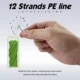 Línea trenzada PE JOF X12 suave para lanzamientos largos - imagen 5