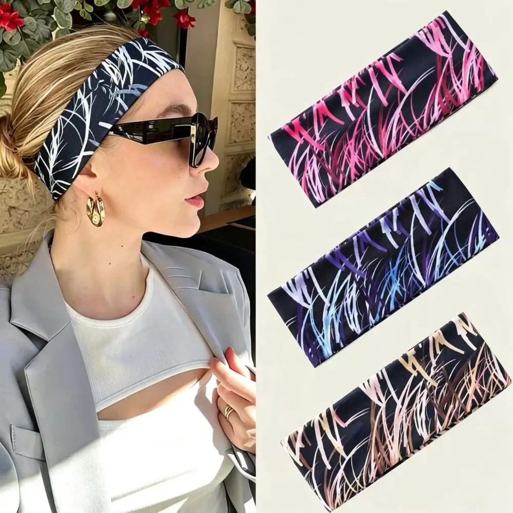 Diadema yoga grafiti transpirable absorbente sudor elástica mujer - imagen 4