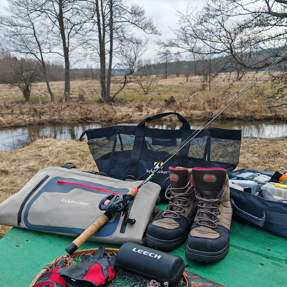 Chaleco de pesca con mosca con bolsillos para botas y accesorios - imagen 3