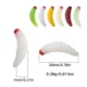 Mrlurion gusano Grub vinilo para pesca con mosca realista trucha - imagen 3