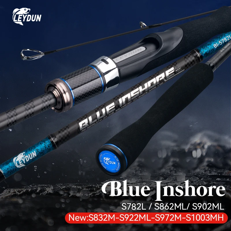 Caña spinning LEYDUN AZUL INSHORE ligera costera en agua salada - imagen 2