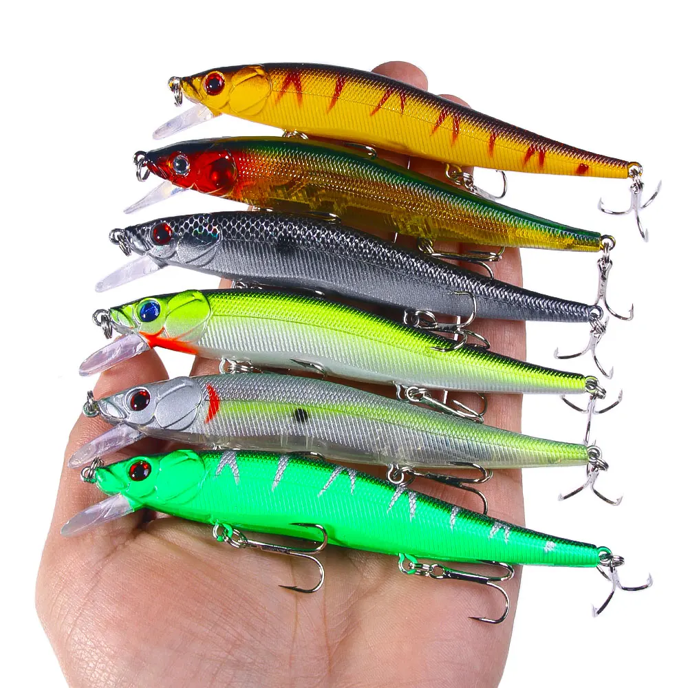 Señuelo artificial tipo minnow mostrando su perfil