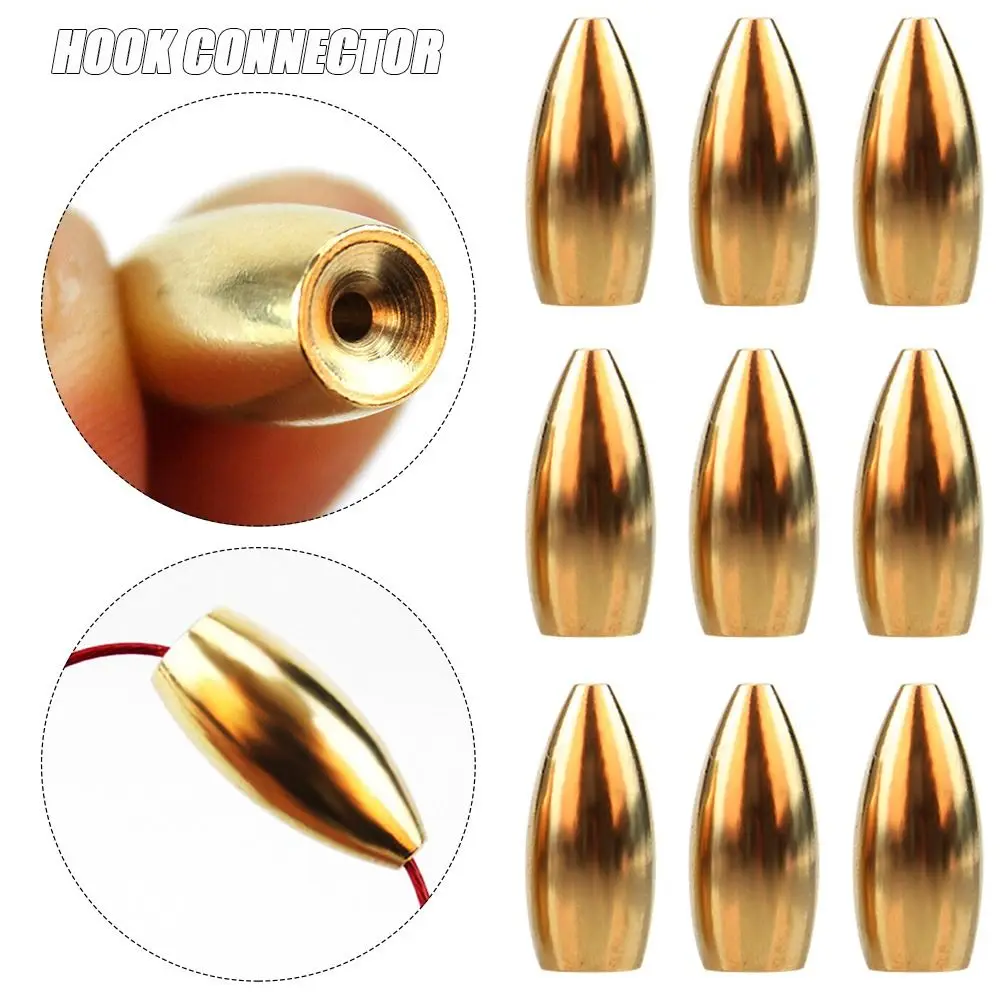 Conector Plomo Latón Dropper – Para anzuelo caída pesca agua salada