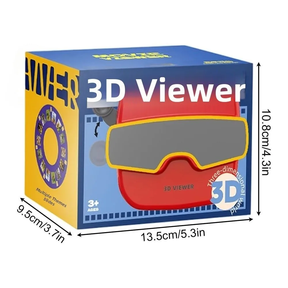 Visor estereoscópico 3D en color rojo