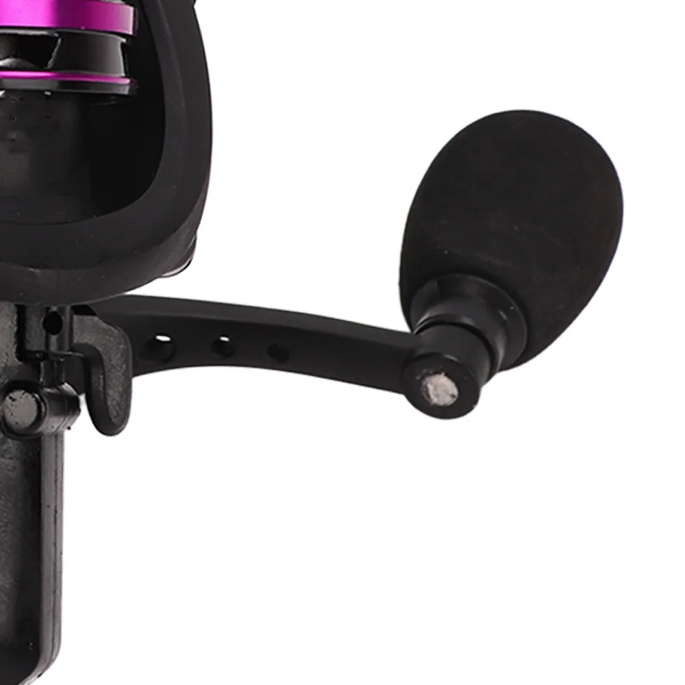 Carrete de Baitcasting metálico doble manivela con bobina baja
