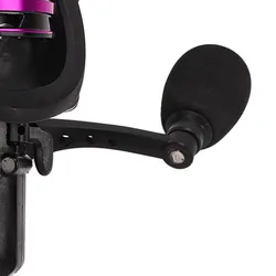 Carrete de Baitcasting metálico doble manivela con bobina baja