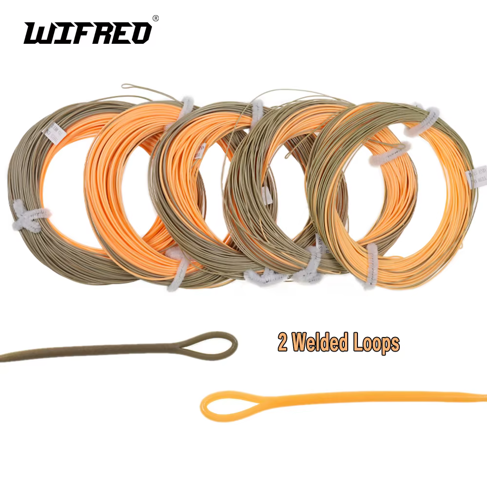 Wifreo Línea de Mosca Flotante Bucles Soldados Melocotón Camuflaje