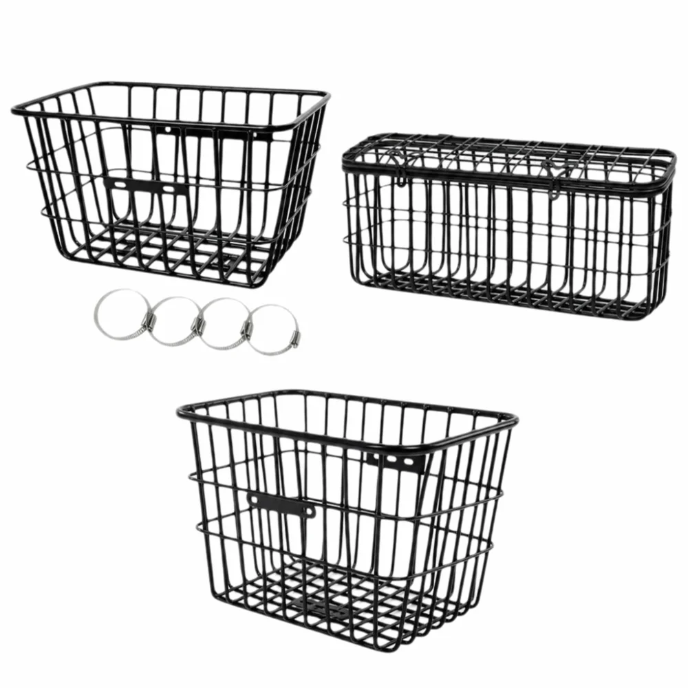 Cesta trasera de metal para bicicleta de montaje trasero - imagen 2