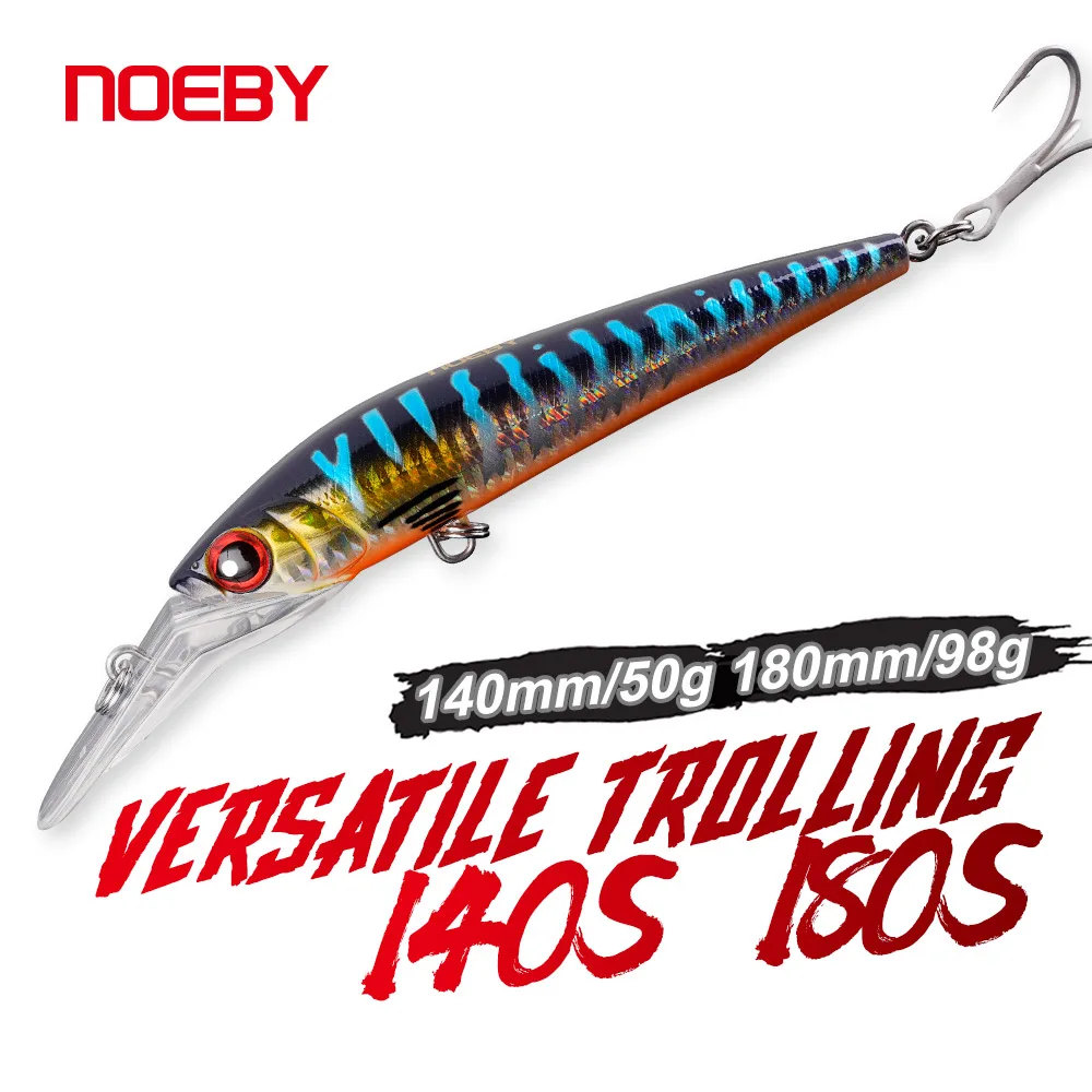 NOEBY Trolling Minnow Señuelo Hundible para Atún - imagen 3