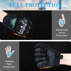 Guantes Goture de cuero para ciclismo verano, pantalla táctil