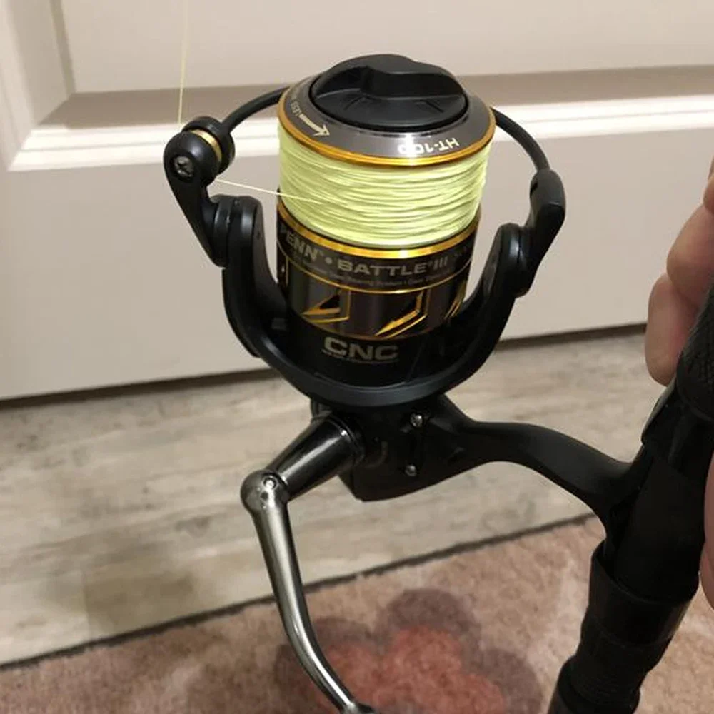 PENN Battle III – Carrete giratorio de metal para agua salada y lubina - imagen 5