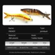 LETOYO Wobbler señuelo articulado swimbait – lubina y lucio - imagen 2