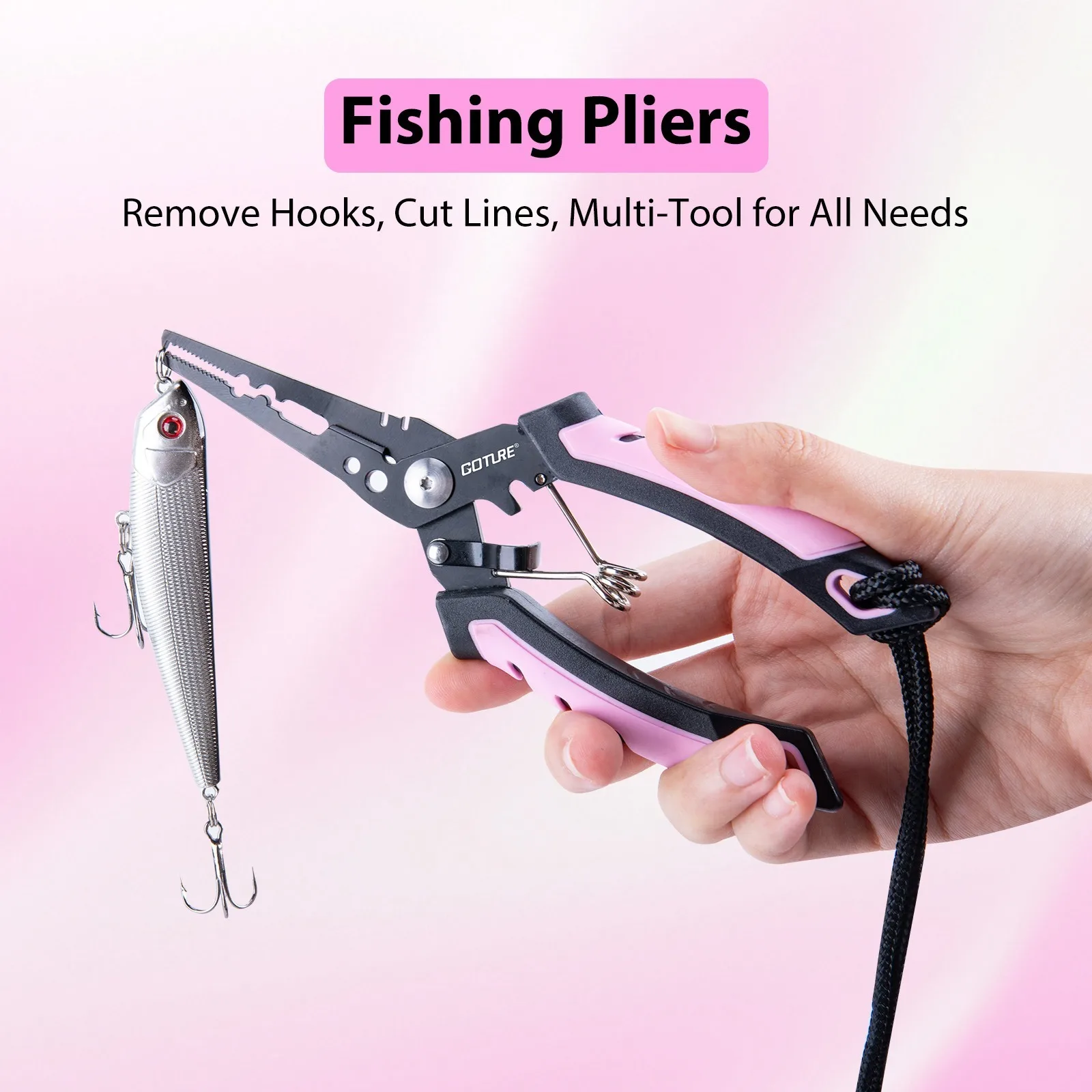 Goture Herramientas de Pesca con pinza, alicates y tijeras - imagen 3