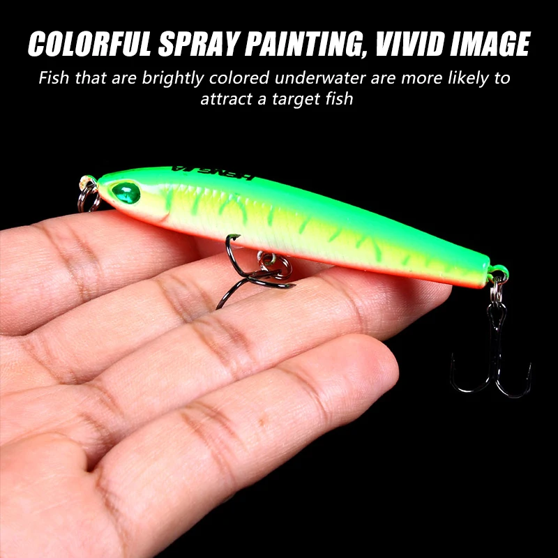 Cebo artificial tipo lápiz para pesca en condiciones reales