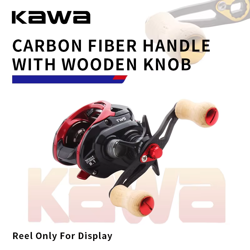 Kawa Mango de Carrete Baitcasting Carbono con Perilla Madera - imagen 4