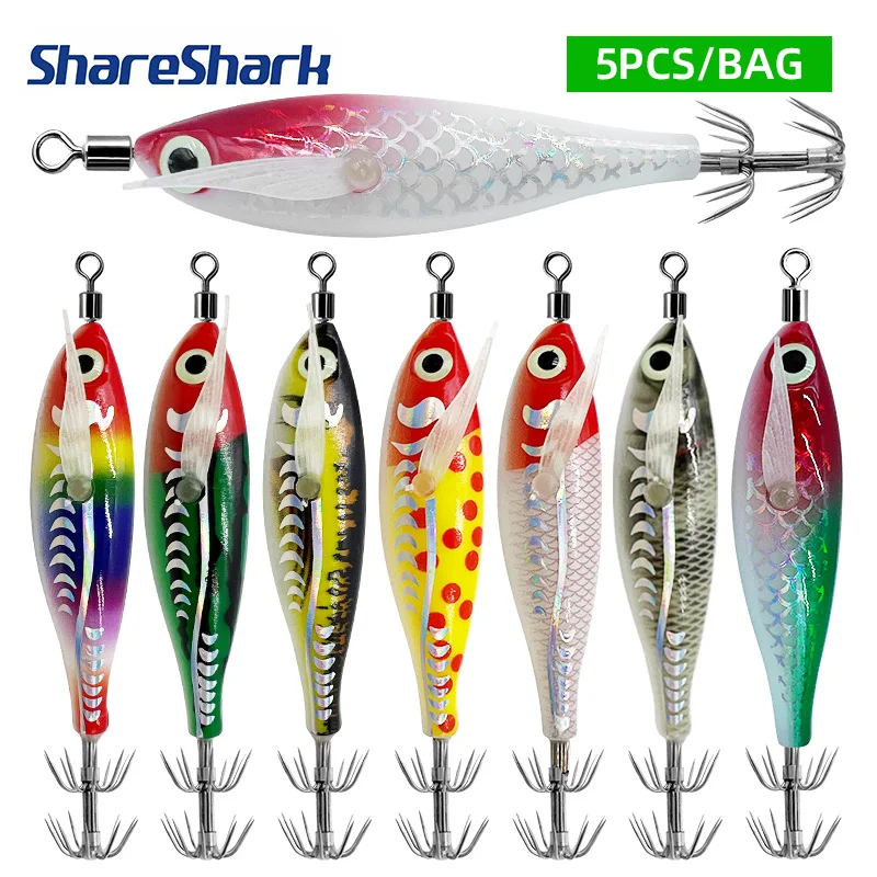 ShareShark anzuelos horizontales láser para camarón y calamar marino - imagen 4