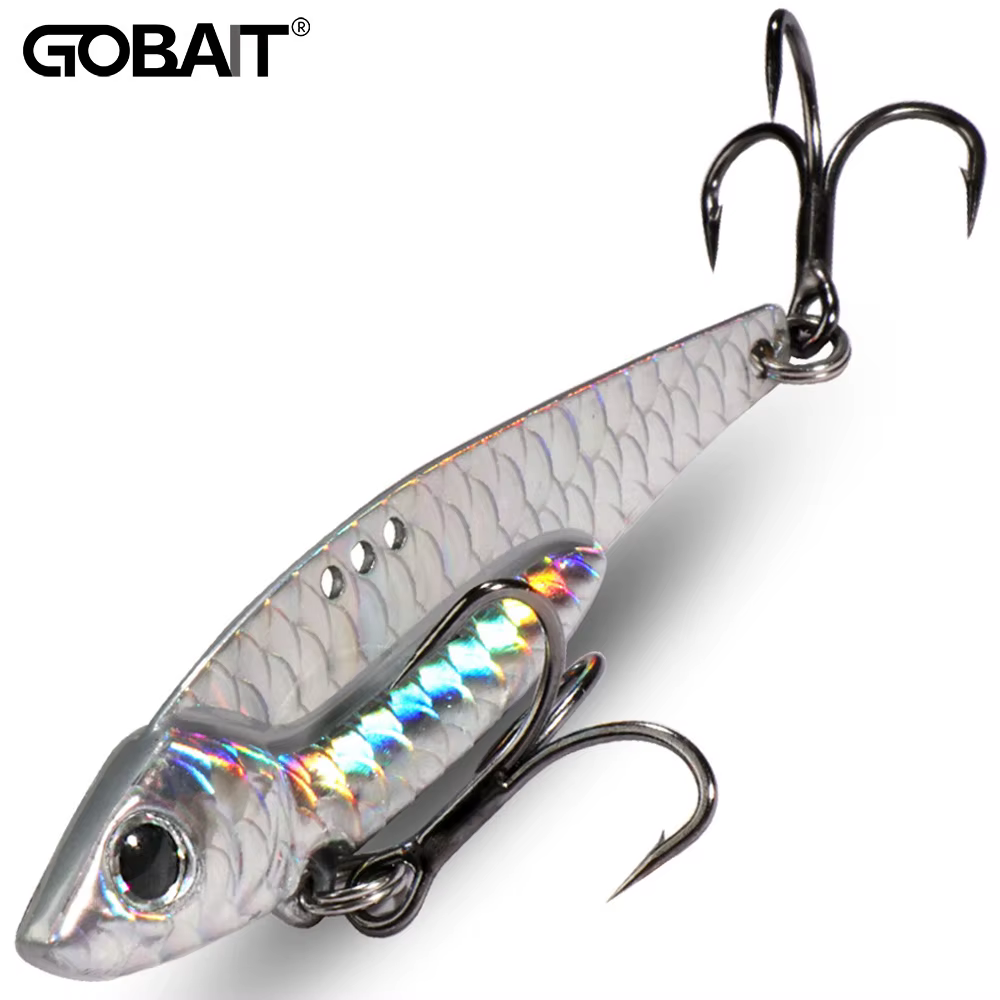 Cuchara giratoria GOBAIT hundimiento – Triple anzuelo para pesca mar