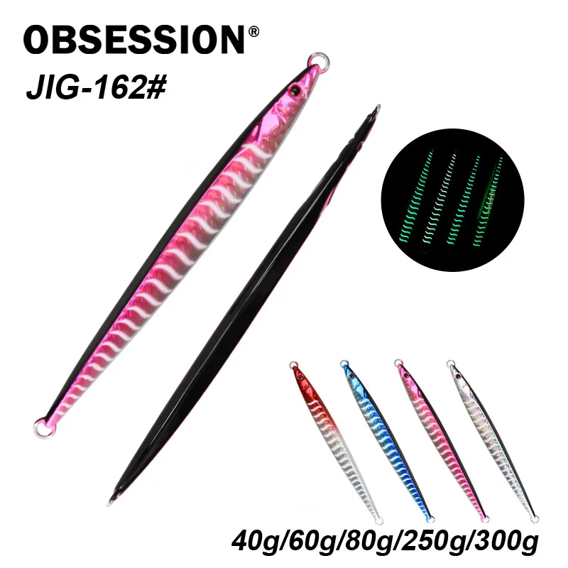 Jig metálico Obsession J162 con hundimiento rápido y glow UV