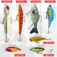 FREE FISHER Swimbaits para lubina – kit con ganchos a presión