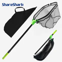 ShareShark Red de aterrizaje telescópica de aluminio con bolsa y goma