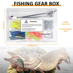 FREE FISHER Señuelos blandos para Alabama Rig, pesca agua dulce/salada