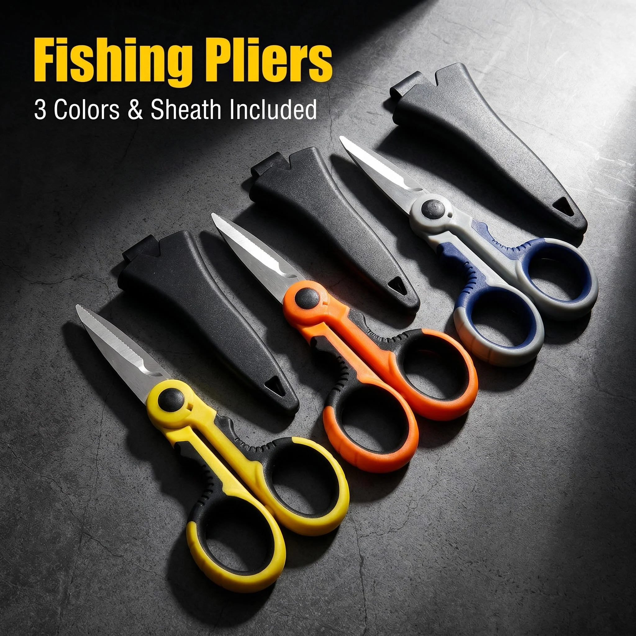 Hirisi Tijeras de pesca de acero inoxidable para línea trenzada PE