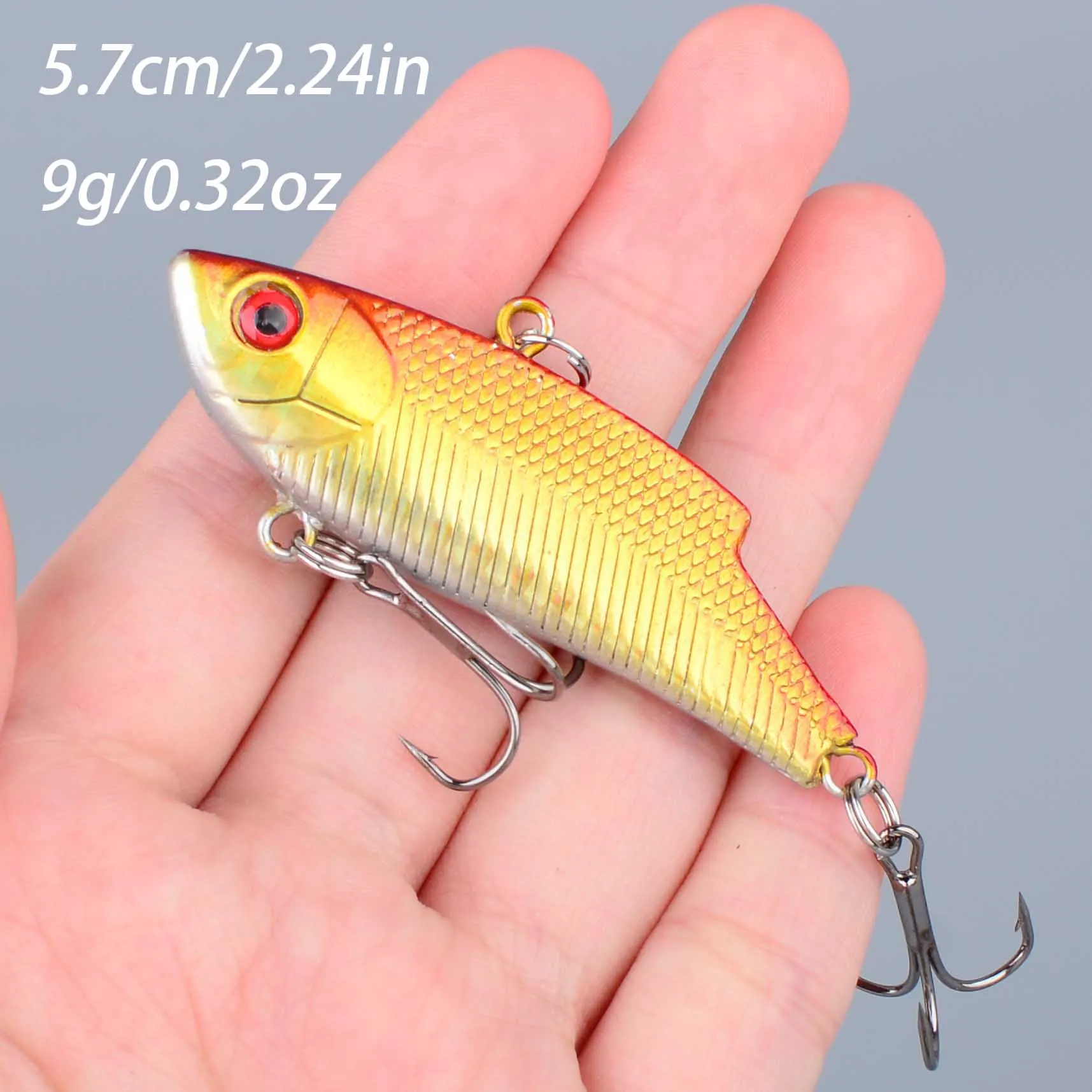 Señuelo VIB hundimiento con vibración y ruido para pesca en hielo - imagen 2