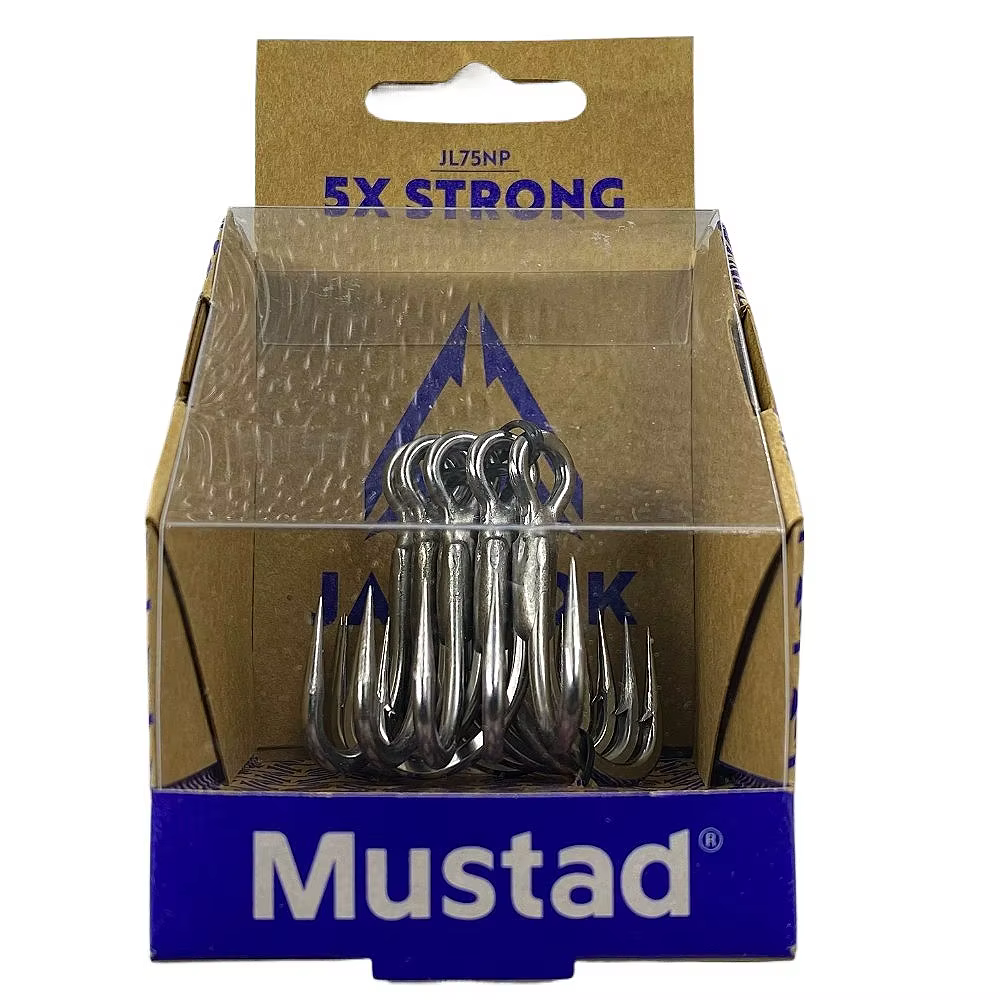 Anzuelo triple Mustad JL75NP Jaw Lok 5X fuerte agua salada - imagen 3