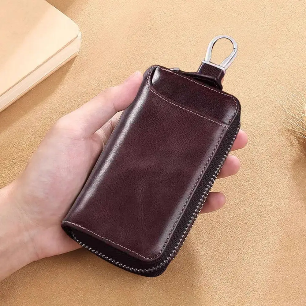 Porta llaves universal de cuero multifuncional gran capacidad