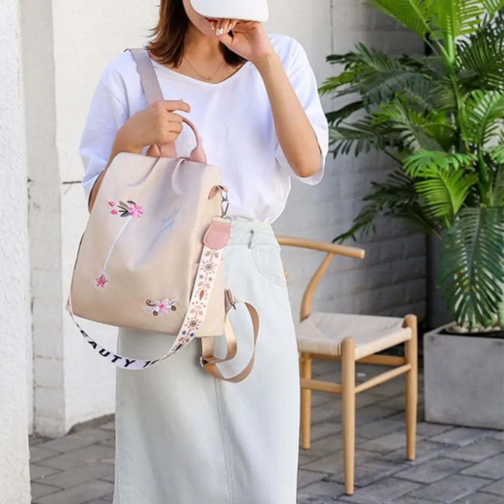 Bolso bandolera antirrobo para mujer con bordado Oxford - imagen 3